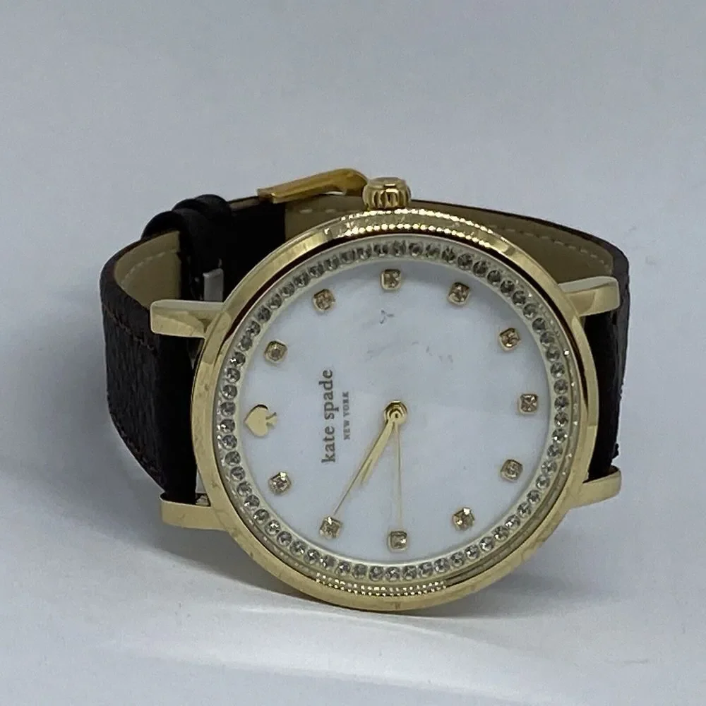 Kate Spade New York Monterey 0821 Women's Brown Leather Analog Dial Watch WFH130